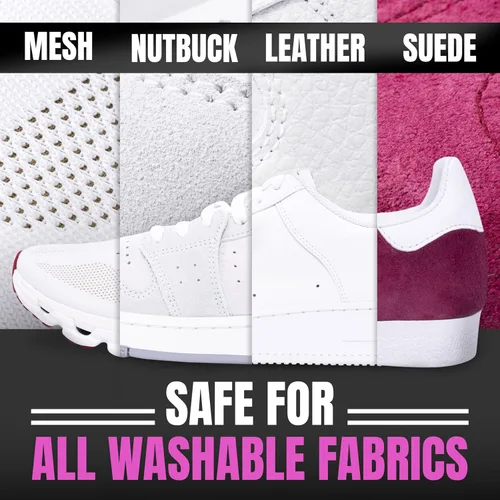 Miniatura 4 de Kit de Limpiador de Zapatos Pink Miracle con Botella y Cepillo para Limpiador de Tela para Cuero, Blancos, Ante y Zapatillas Deportivas de Nubuck