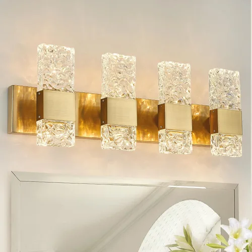 Miniatura 14 de Moderna lámpara LED para tocador de baño, acero inoxidable cromado, 3 lámparas de pared para iluminación de baño, Fuxture sobre espejo, 21.5