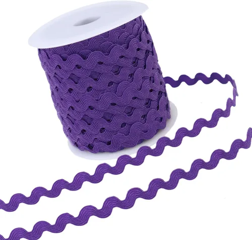 Miniatura 11 de Rick Rack - Cinta de encaje dorada de 40 yardas, ribete RIC Rac para coser ropa, envolver regalos, decoración de fiesta en el hogar Dorado