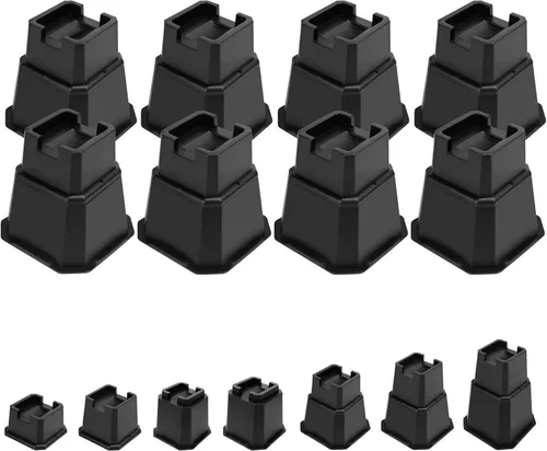 Miniatura 28 de Elevadores de Cama Shouwuhho de 2 Pulgadas, Elevadores de Muebles con Alturas de 2 3 4 5 6 7 8 Pulgadas de Alta Resistencia, Elevadores de Cama
