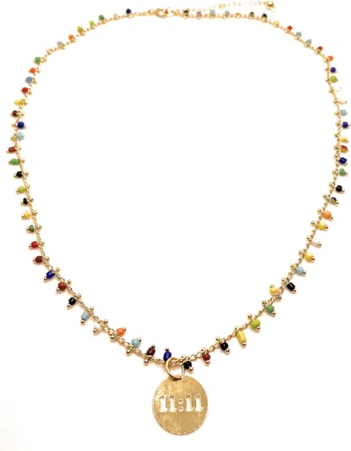 Miniatura 3 de Angel Number Necklace for Women, 111 Necklace, 18k Gold Plated Necklace, Numerology Necklace, Gifts for Her, Women Necklace, Colorful Nekclace