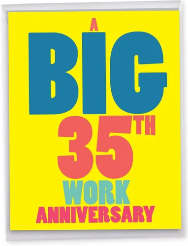 Miniatura 14 de NobleWorks - Tarjeta de felicitación de 30 aniversario con sobre de 8.5 x 11 pulgadas para hombres, mujeres - Jumbo 30 años de matrimonio - Big 30