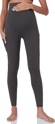Miniatura 6 de Enerful Leggings de entrenamiento de maternidad para mujer, sobre el vientre, ropa activa, atléticos, suaves, pantalones de yoga con bolsillos
