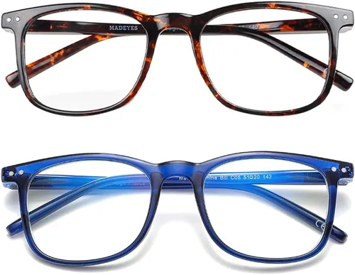 Miniatura 15 de AOSM Lentes de luz azul para hombres y mujeres, gafas de juego antirreflejos, protección UV400, bloqueo de luz azul para aliviar la fatiga ocular