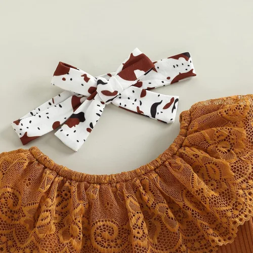 Miniatura 4 de fhutpw Ropa para bebé recién nacida, conjunto de 3 piezas para otoño e invierno