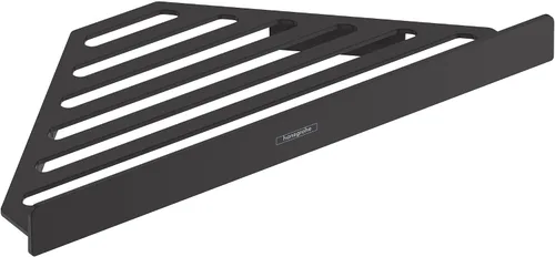Miniatura 8 de hansgrohe AddStoris 41741340 - Cesta de esquina en cromo negro cepillado, accesorios de 1 pulgada