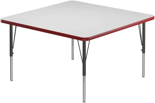 Miniatura 15 de Correll - Mesa rectangular de 24 x 36 pulgadas, mesa de actividades superior de borrado en seco, altura ajustable (19 a 29), laminado de alta
