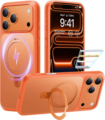 Miniatura 17 de TORRAS Funda magnética con función atril para iPhone 13/iPhone 14 [compatible con MagSafe], soporte resistente y versátil, grado militar, a prueba
