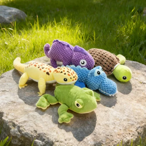 Miniatura 7 de Prime Pets Juguetes para perros, paquete de 5, juguetes chirriantes de felpa para perros, paquete de valor surtido, juguete para mascotas