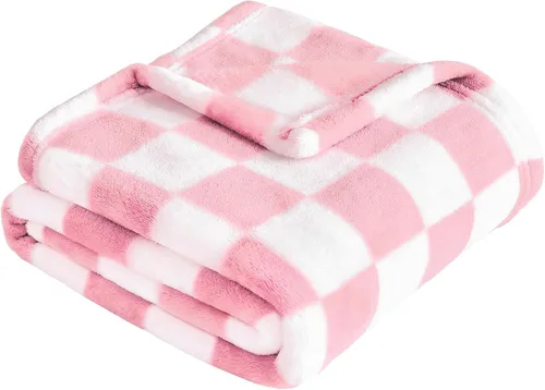 Miniatura 11 de Yurhap Manta de Bebé a Cuadros de Forro Polar para Niños y Niñas, Ultra Suave, Acogedora y Esponjosa, Mantas Receptoras para Bebés, Niños Pequeños