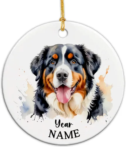 Miniatura 8 de Adorno de Navidad personalizado para perro Airedale, adorno de cerámica para hombres y mujeres, adornos de cerámica personalizados para perros