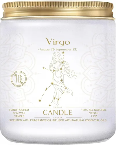 Miniatura 7 de Velas de signo del zodiaco, velas con signo de cristal del zodiaco, velas perfumadas de astrología, regalos para mejores amigos, mujeres, hombres