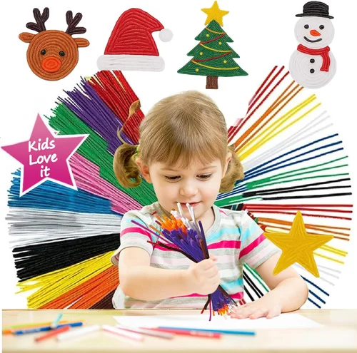 Miniatura 7 de 500 varillas Wiky para niños – Varillas de hilo de cera sensorial sin desorden para niños pequeños, juguetes de viaje para viajes por carretera