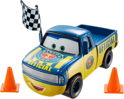 Disney Car Toys Movie Moments Dexter Hoover con conos de seguridad