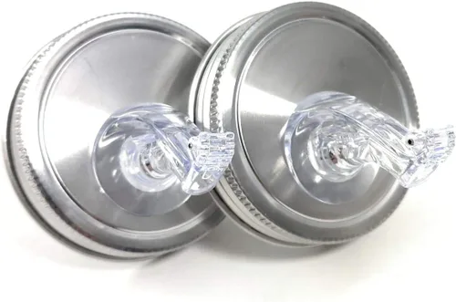 Miniatura 3 de Mason Jar Pour Spouts Stainless With Flap - Para Moonshine y Whisky - Hecho 100% en los Estados Unidos. Boquillas de tarro Mason de flujo libre que