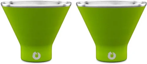 Miniatura 14 de SNOWFOX Juego de 2 vasos de Martini de acero inoxidable con aislamiento al vacío de alta calidad, Martinis Stay Icy Cold, copas de cóctel sin tallo
