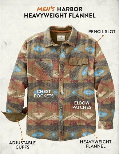 Miniatura 4 de Legendary Whitetails - Camisa para hombre, tejida y pesada, de estilo portuario