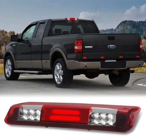 Guoord Montaje alto de tercera luz de freno, compatible con Ford F150 2004-08, Ford Explorer Sport Trac 07-10, Lincoln Mark LT 2006-08, luz LED de