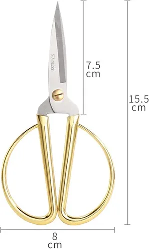 Miniatura 2 de Tijeras de costura de acero inoxidable de 5 pulgadas, tijeras afiladas para bordado, costura, manualidades, trabajo de arte y uso diario