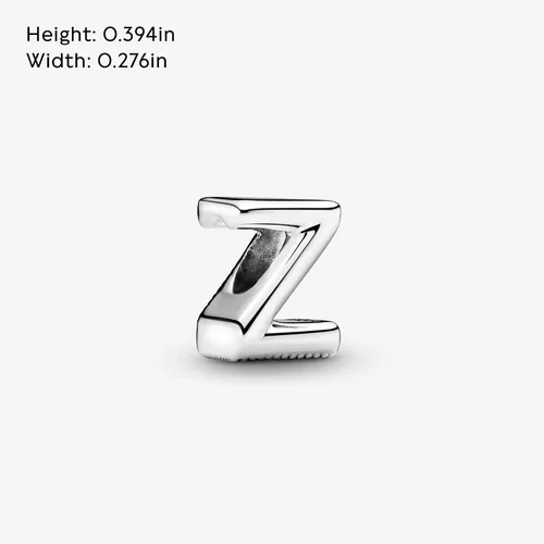 Miniatura 109 de Colgante de plata de ley 925 con letra PANDORA