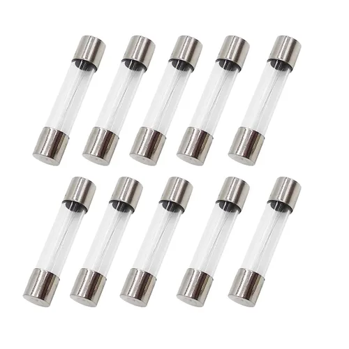 Compstudio 10 Piezas F30AL250V 6X30MM 30A Fusible de Vidrio de Soplado Rápido (1/4" x 1-1/4")