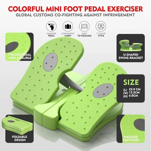 Miniatura 4 de Ejercitador de piernas para personas mayores mientras están sentados – Pedal de pie debajo del escritorio y masajeador para circulación, alivio
