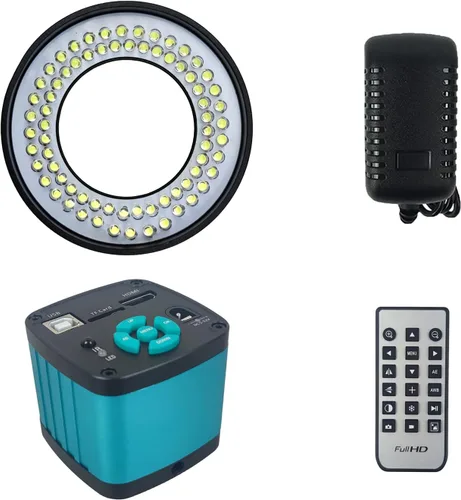 Miniatura 10 de 48MP 4K 1080P 22MP 14MP HDMI USB VGA Video Industrial Soldadura Digital Reparación Microscopio Cámara C Mount Lens LED Ring Light