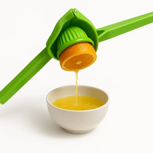 Miniatura 4 de Vidalia Chop Wizard Exprimidor manual de cítricos, prensa de cítricos de mano para limones, limas, naranjas pequeñas, verde