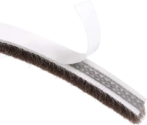 Miniatura 9 de uxcell Burlete adhesivo de fieltro para puerta, burlete adhesivo para puerta, cepillo de barrido de puerta para ventana de puerta, 590.6 pulgadas