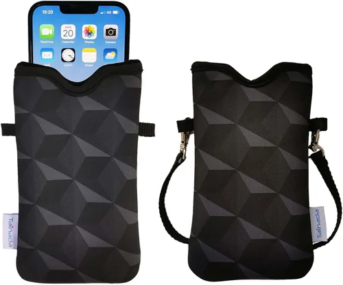 Miniatura 96 de Tainada Funda Estuche Bolsa de Neopreno para Teléfono para Hombres y Mujeres con Correa Cruzada/Cordón para el Cuello para iPhone 17/16/15 Pro Max