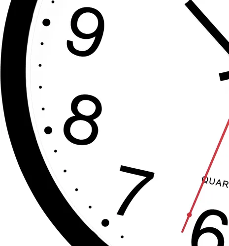 Miniatura 7 de Foxtop 2 Pack Reloj de pared negro de 12 pulgadas, silencioso, sin tictac, de cuarzo, funciona con pilas, analógico, redondo, para aula, escuela