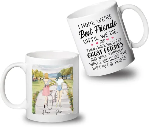 Miniatura 9 de Taza de café con texto en inglés "Best Friends Are The Sisters We Choose Ourselves We Choose Ourselves para mujeres, mejores amigas, taza de café