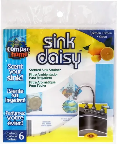 Miniatura 4 de Compac Sink Daisy - Colador de fregadero de cocina perfumado infunde y refresca tu fregadero, accesorios imprescindibles para fregadero de cocina