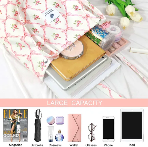 Miniatura 122 de Ayieyill - Bolsa de pana para mujer y niña, con correa de lona para colgar al hombro, bolsa con bolsillo