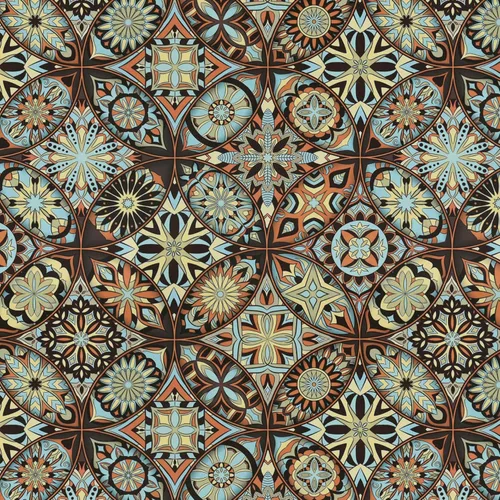 JSEVEM Papel tapiz gótico para despegar y pegar, papel adhesivo bohemio, papel adhesivo vintage mate, grueso, extraíble, impermeable, para