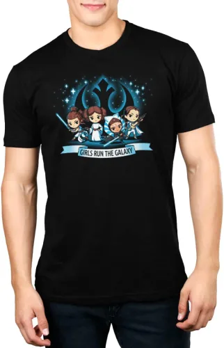 Miniatura 3 de TeeTurtle Camiseta estándar de Star Wars Run The Galaxy para niñas