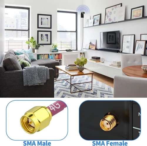 Miniatura 4 de Superbat Antena 4G LTE para exteriores, montaje en pared, impermeable, para cámara de rastreo celular para Verizon AT&T T-Mobile Sprint 4G LTE