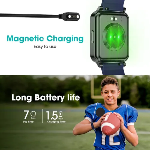 Miniatura 7 de Reloj inteligente Kummel para adolescentes, sin aplicación/teléfono necesario, relojes de fitness para adolescentes con monitor de frecuencia