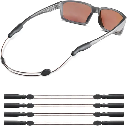 Miniatura 12 de Correa para gafas, correa ajustable sin cola para lentes de sol y gafas, correas de cable, soportes para gafas alrededor del cuello, cordón