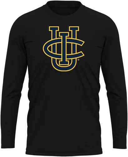 Miniatura 201 de Camisa deportiva de manga larga oficial de la NCAA Collegiate para hombre, colección negra con logotipo primario