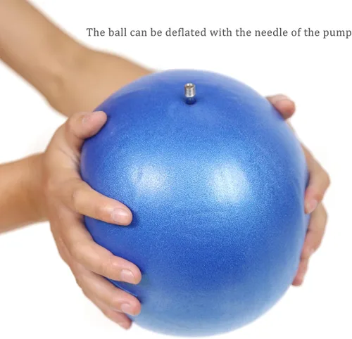 Miniatura 4 de Pequeña pelota de pilates con bomba de 9 pulgadas Mini pelota de yoga para estabilidad, pilates, yoga, barre, terapia física, entrenamiento básico