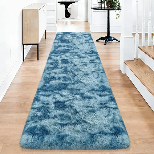 Miniatura 53 de Alfombras de pasillo beige de 2 x 6 pies para dormitorio, sala de estar, alfombra de felpa suave y esponjosa, alfombra de pasillo para pasillos