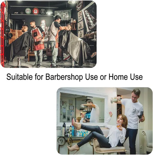 Miniatura 8 de Pelocapa Capa de peluquería de corte de pelo para hombres, capa de salón profesional con capa de peluquería a presión para corte de cabello, 63 x 56