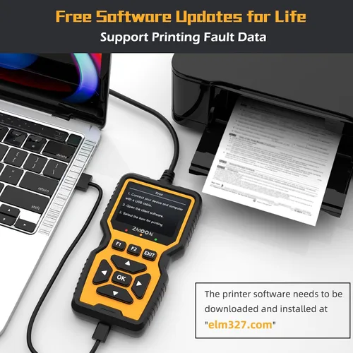 Miniatura 7 de ZMOON ZM201 - Herramienta de diagnóstico profesional OBD2, lector de código de motor de verificación mejorado con herramientas de diagnóstico