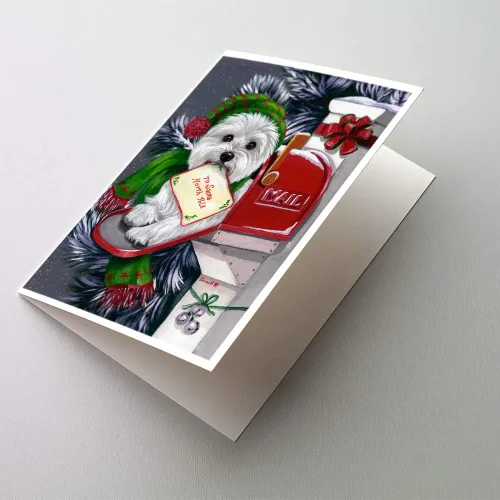 Miniatura 53 de Caroline's Treasures PPP3013GCA7P - Tarjetas de felicitación y sobres para mascotas de Basset Hound Teacher, paquete de 8 tarjetas en blanco