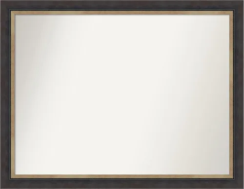 Miniatura 384 de Amanti Art Espejo personalizado, espejo de baño negro Astor, espejo de pared o espejo de tocador de baño sobre el fregadero (25 x 25 pulgadas)