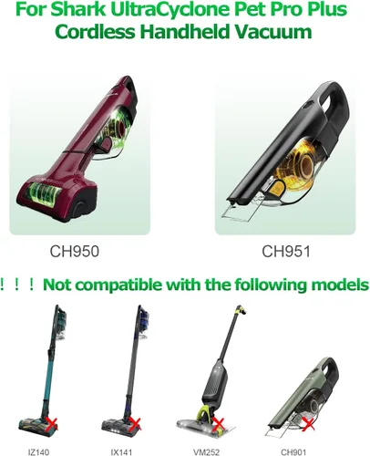Miniatura 2 de Cargador de repuesto para aspiradora inalámbrica Shark CH950 CH950C CH951 CH951C CH955 UltraCyclone Pet Pro Plus aspiradora inalámbrica, cargador
