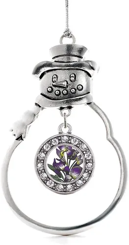 Miniatura 224 de Inspired Silver - Roller Queen - Adorno de Navidad plateado - Adorno circular para árbol de Navidad con circonita cúbica - Decoración colgante