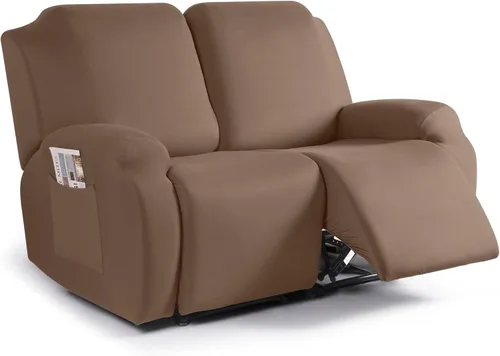 Miniatura 55 de TAOCOCO Funda para sofá reclinable, 3 piezas de fundas de tela de poliéster elástica para sofá reclinable de 3 asientos, protector de muebles suave