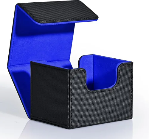 Caja de almacenamiento de cartas ZLCA para MTG, estuche de cubierta de comandante que contiene más de 120 cartas con funda individual, caja de
